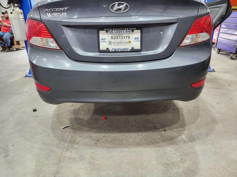 2013 Hyundai Accent Rear Bumper Assembly