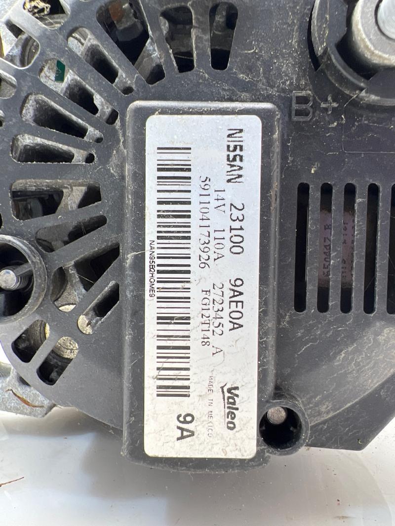 2013 - 2019 Nissan Sentra 1.8L Alternator Assembly 110 Amp OEM 231003SH2B