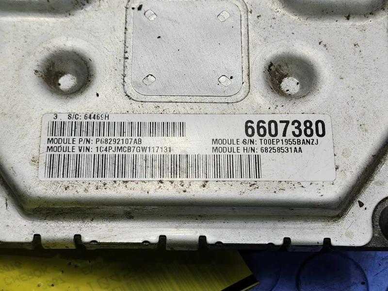 2016 Jeep Cherokee Engine/Motor Brain Box