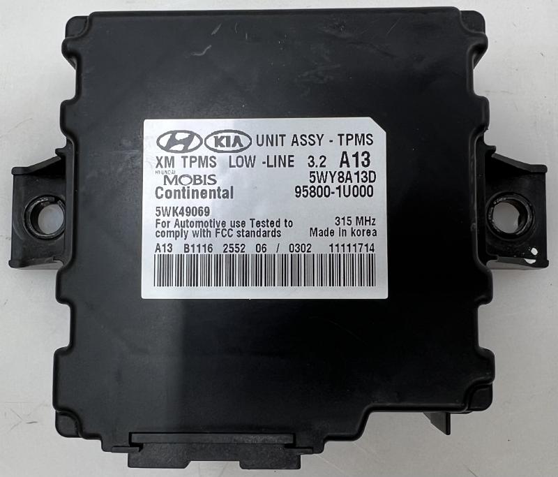 2011 - 2013 Kia Sorento Tire Pressure Monitoring System (TPMS) Control Module OEM 95800-1U000