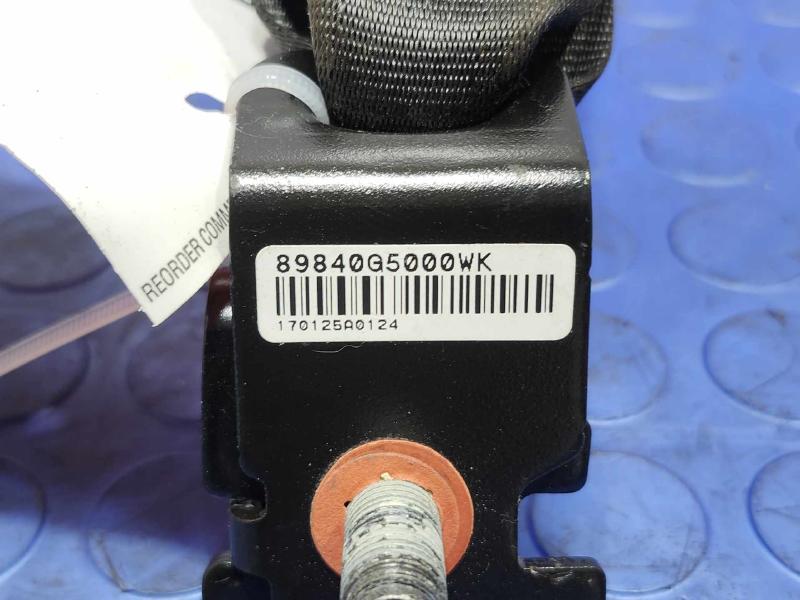 2017 Kia Niro Rear Seat Belt