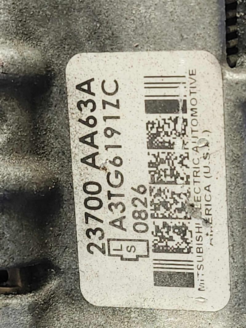 2011 Subaru Legacy Alternator