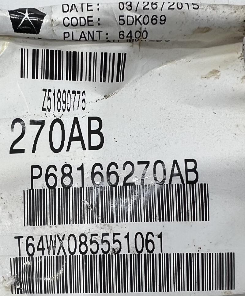 2015 Dodge Dart Air Bag