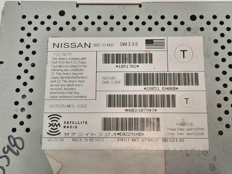 2015 Nissan Pathfinder Audio & Visual Equip.(Radio)