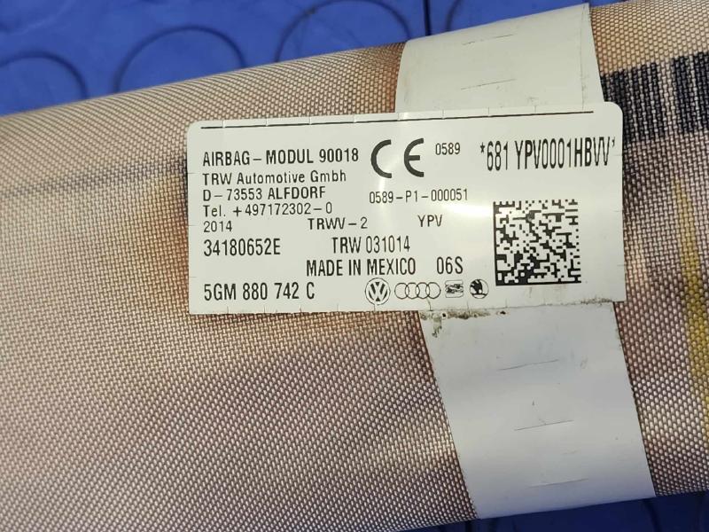 2015 Volkswagen Golf Air Bag