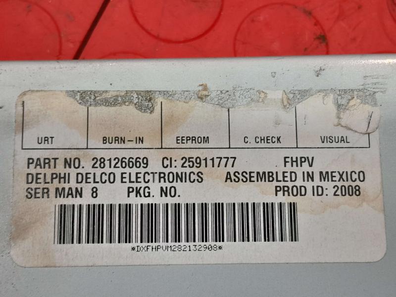 2008 Chevrolet Silverado 1500 Chassis Brain Box