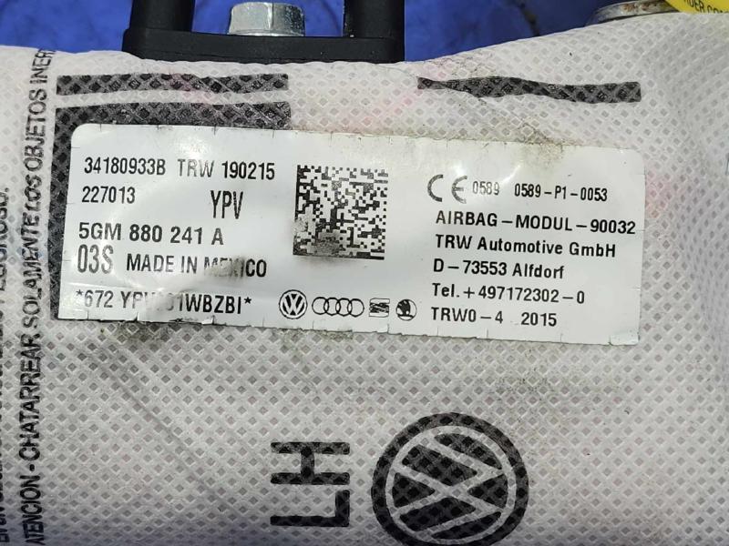 2015 Volkswagen Golf Air Bag
