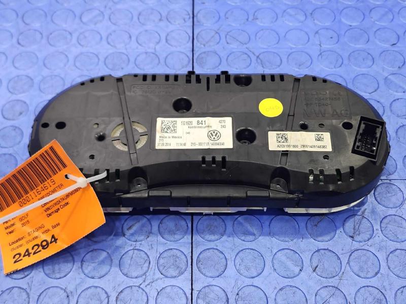 2015 Volkswagen Golf Speedometer