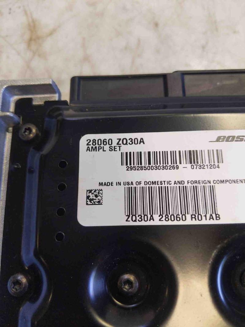 2008 - 2010 Infiniti QX56 08 - 14 Armada Radio Amplifier Bose OEM 28060ZQ30A