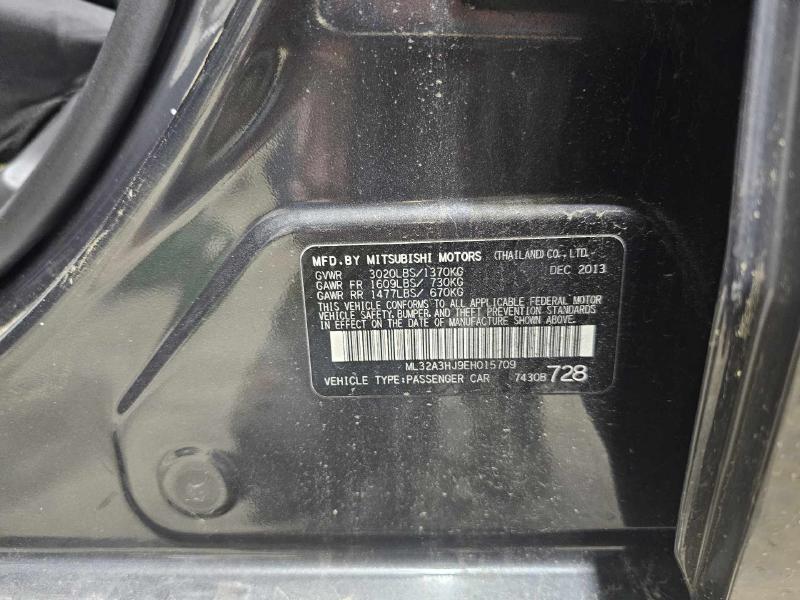 2014 Mitsubishi Mirage Air Cond. Evaporator