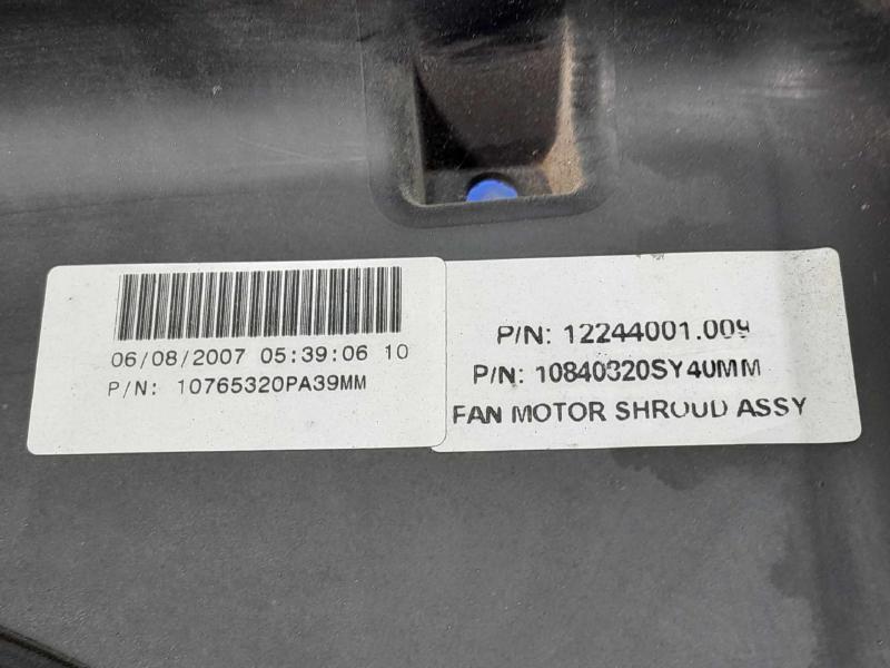 2006-2010 Pontiac Solstice 2.4L Engine Cooling Fan Assembly OEM 19130491