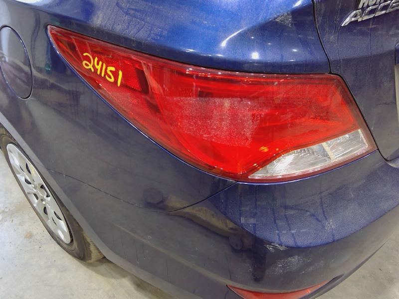 2016 Hyundai Accent Tail Light Assembly