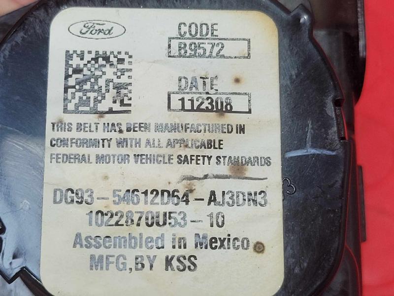 2013 Ford Fusion Front Seat Belt