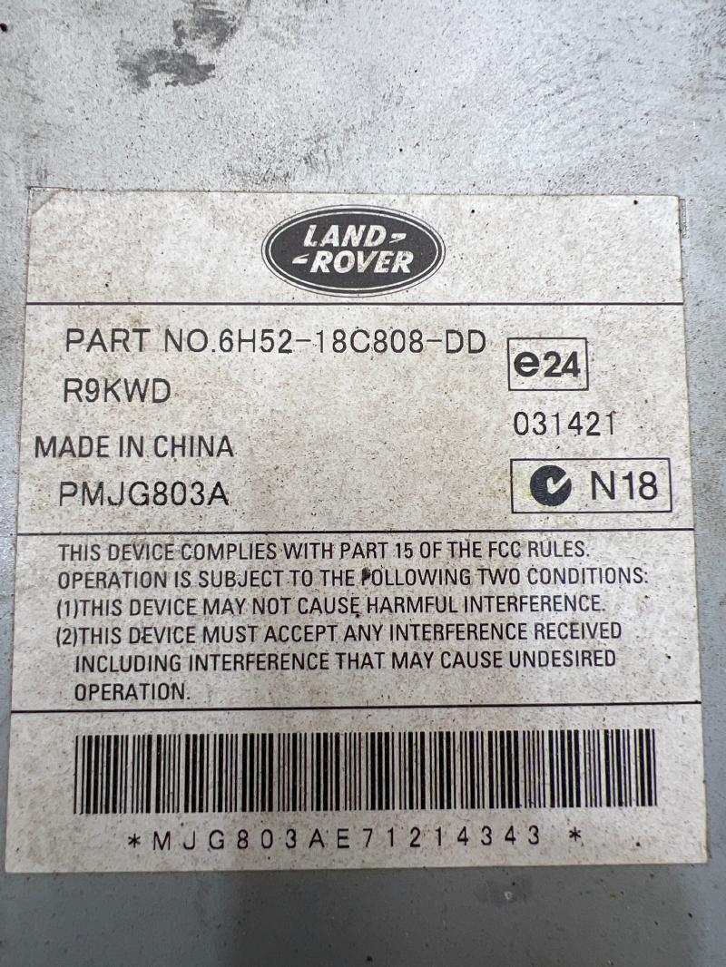 2009 - 2012 Jaguar XF Bowers and Wilkins Radio Amplifier OEM 6H5218C808DD