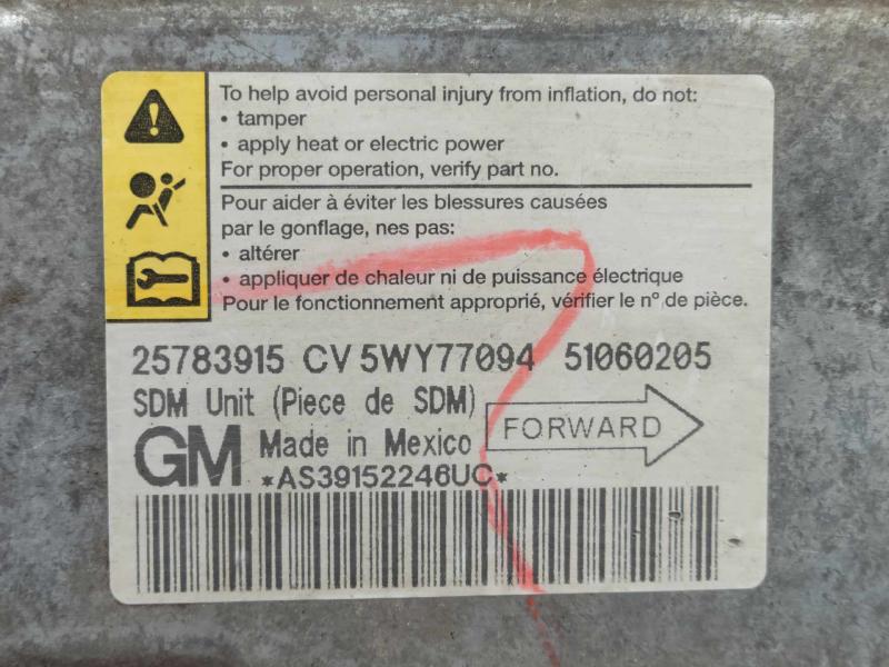 2007 Chevrolet Cobalt Chassis Brain Box