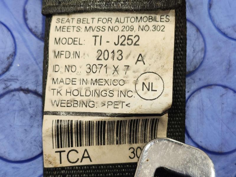 2013 Honda Civic Rear Seat Belt