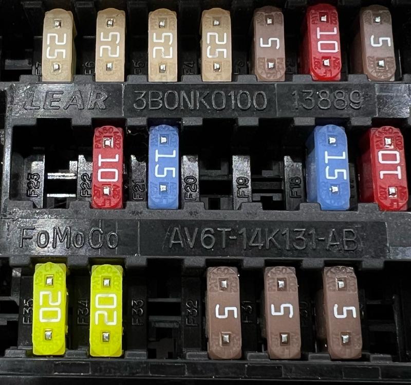 2013 - 2018 Ford C-Max Trunk Mounted Fuse Box Relay Box OEM