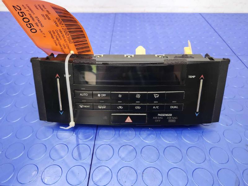 2014 Lexus IS 250 Heater A/C Control