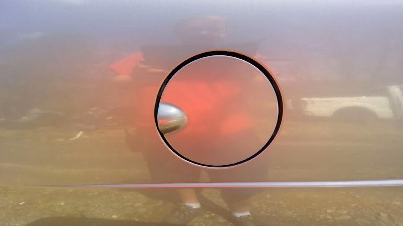 1999 - 2003 Saab 9-3 Convertible Fuel Door Gas Flap Gray OEM 5185749