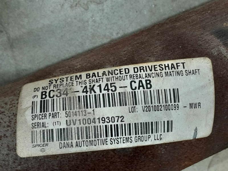 2011 Ford F-250 Super Duty Rear Drive Shaft