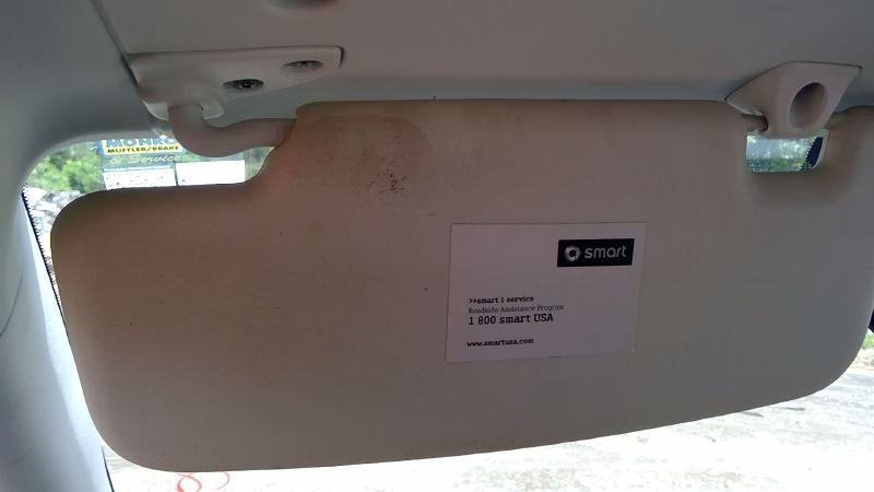 2009 Smart Fortwo Sun Visor