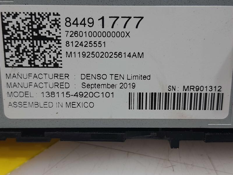 2020 GMC Canyon Audio & Visual Equip.(Radio)