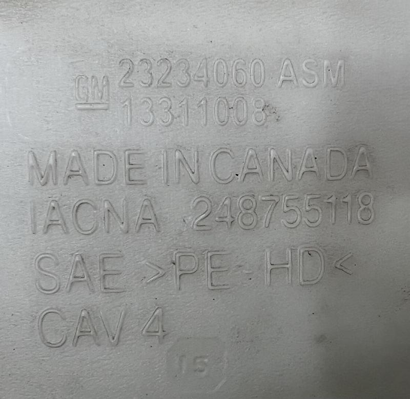 2016 Chevrolet Impala Washer Bottle