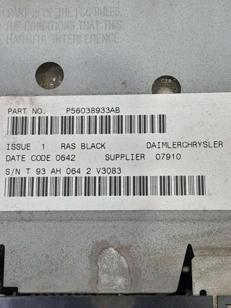 2002 Dodge B3500 Audio & Visual Equip.(Radio)