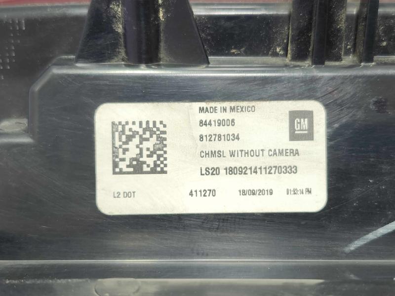 2020 GMC Sierra 1500 3Rd Brake Light Avoidance Lamp