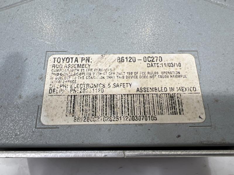 2011 Toyota Tundra Audio & Visual Equip.(Radio)