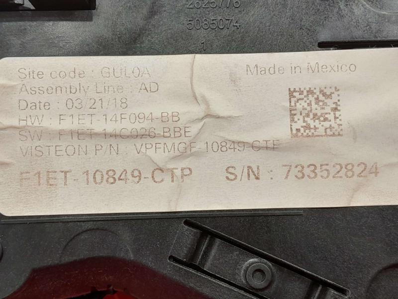 2017-2018 Ford Focus Instrument Cluster Speedometer Genuine OEM F1ET-10849-CTP