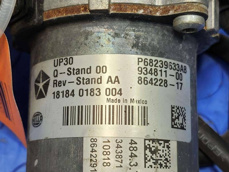 2018 Ram ProMaster Vacuum Pump