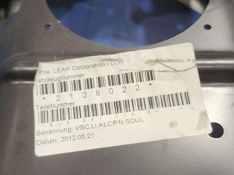 2012 Audi TT Seat Track