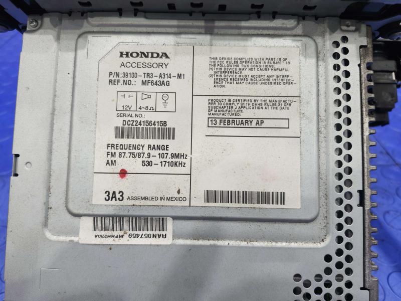 2013 Honda Civic Audio & Visual Equip.(Radio)