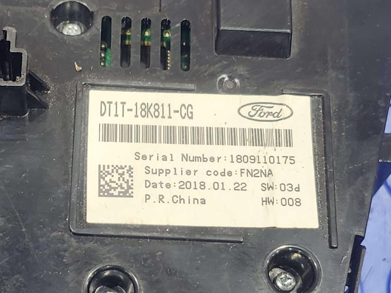 2018 Ford Transit Connect Radio Control Panel Assembly OEM DT1T-18C858-CG