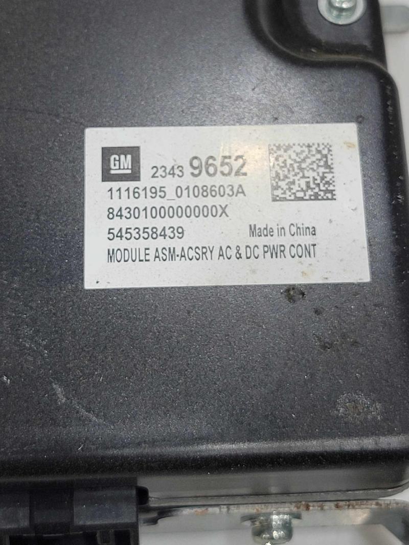 2017 Chevrolet Malibu Converter/Inverter/Charger
