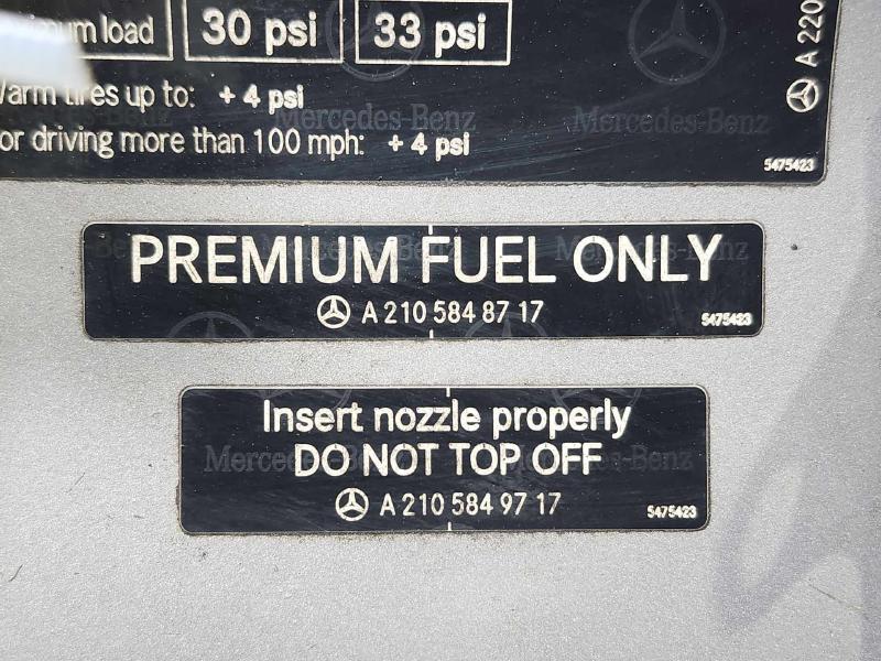 2006 Mercedes S-Class Fuel Tank Door