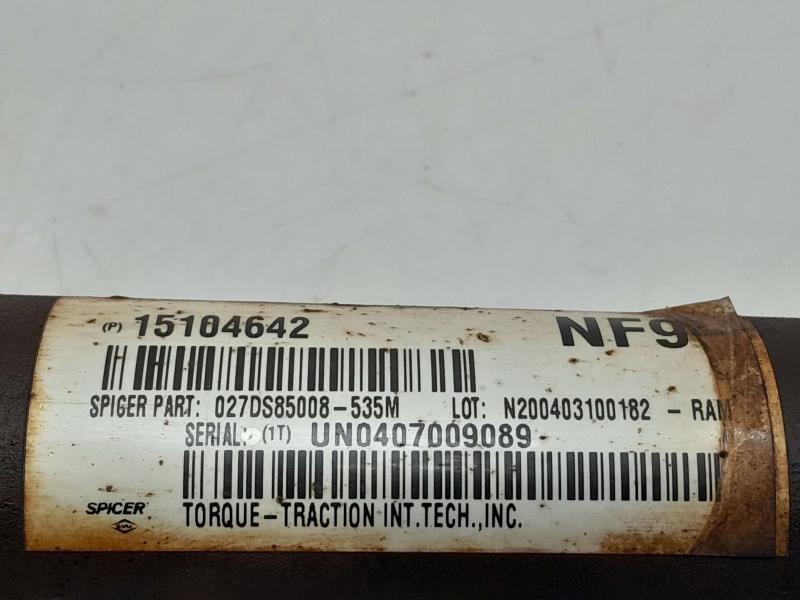 2004 GMC Canyon Front Drive Shaft