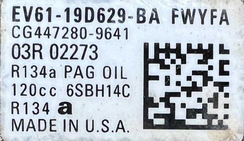 2014 Ford Focus A/C Air Compressor