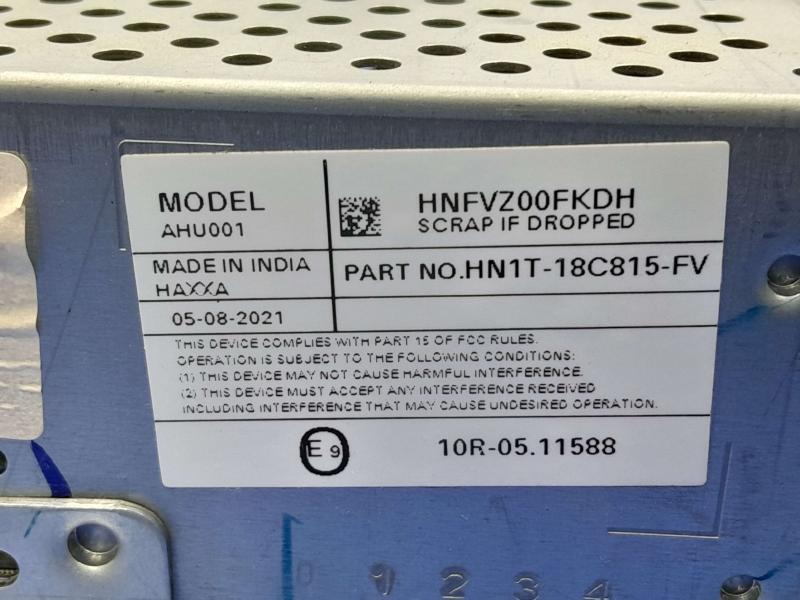 2021 Ford EcoSport Audio & Visual Equip.(Radio)