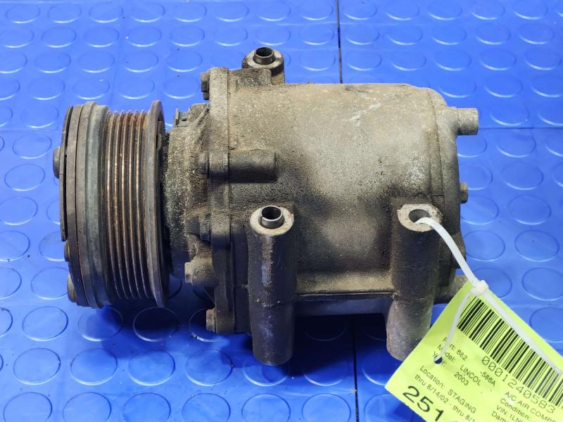 2003 Lincoln Towncar AC Compressor Assembly Genuine OEM Part 1L2H-19D629-AG
