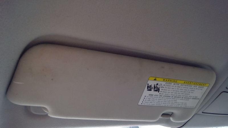 2010 2011 Toyota Prius Sun Visor LH Driver Side Tan OEM 7432047200B0