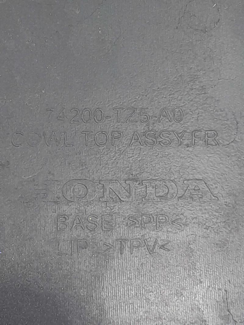 2014 - 2016 Acura MDX Cowl Panel Cover Grille Top Air Inlet OEM 74200-TZ5-A00