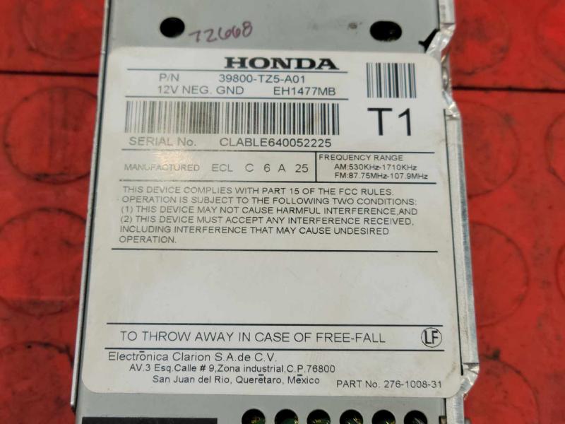 2014-2016 Acura MDX XM Satellite Radio Receiver Tuner Unit OEM 39800TZ5A01