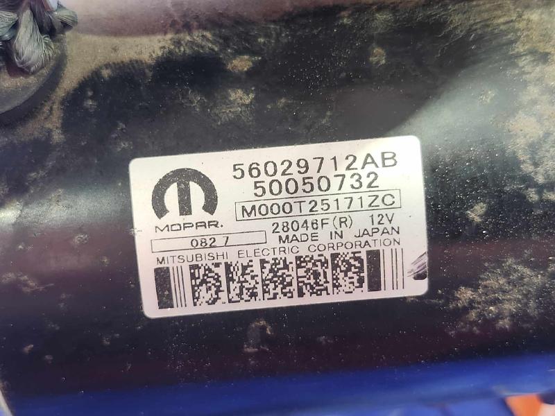 2018 Jeep Compass Starter Motor