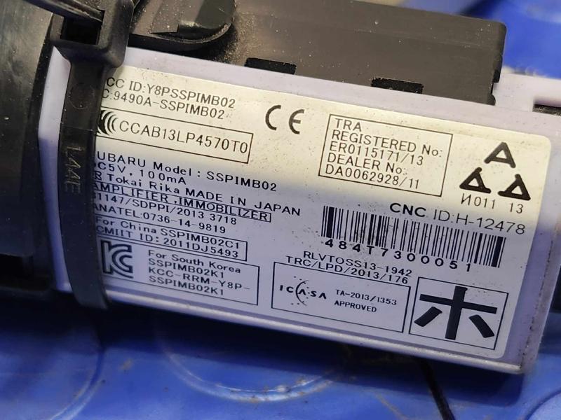 2015-2017 Subaru Outback Keyless Ignition Push Button Switch with FOB OEM 83031FJ004
