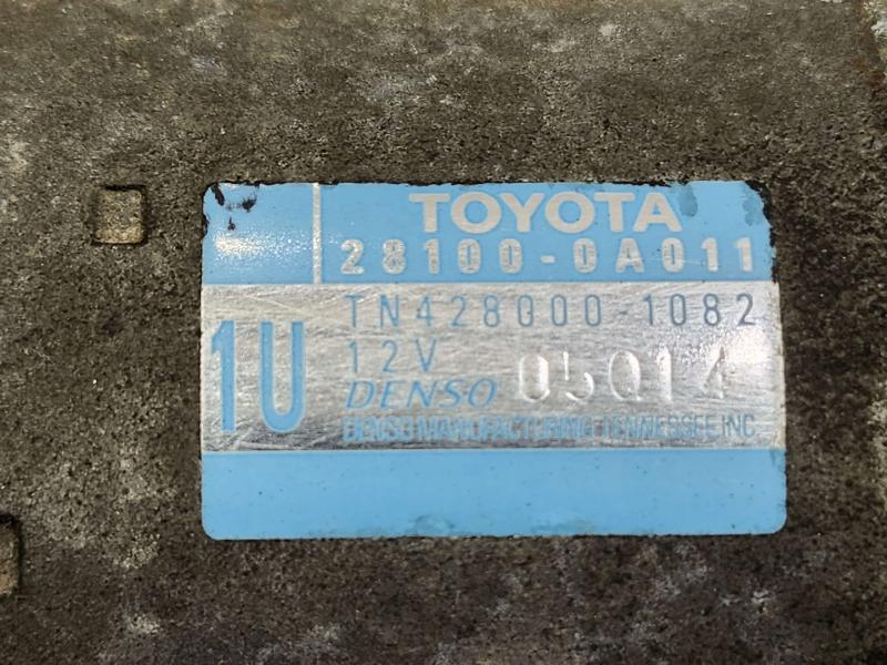2013 Toyota Camry Starter Motor