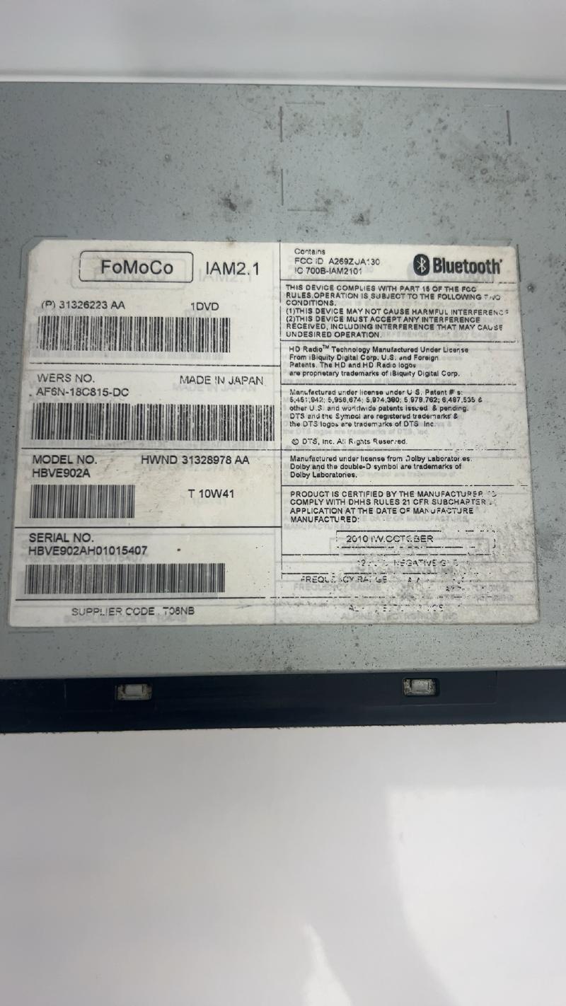 2012 Volvo XC60 Audio & Visual Equip.(Radio)
