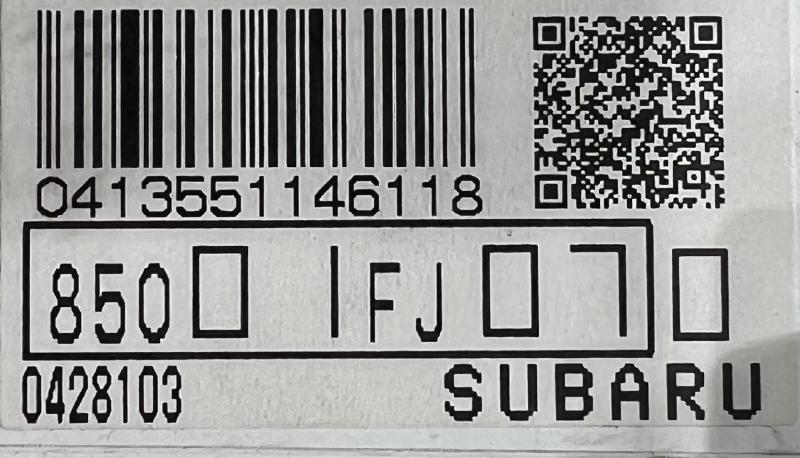 2015 Subaru Crosstrek Speedometer