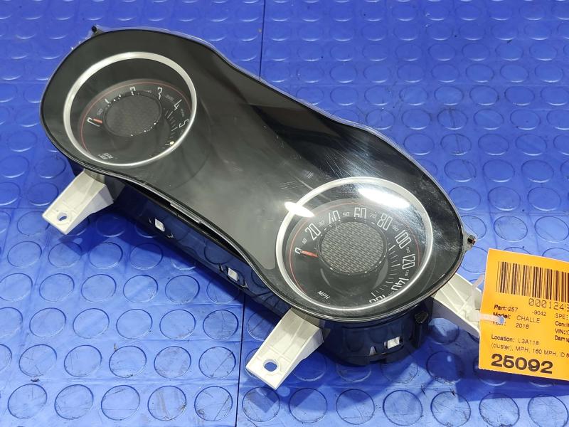 2016 Dodge Challenger 160MPH Instument Cluster Speedometer OEM 68281032AC